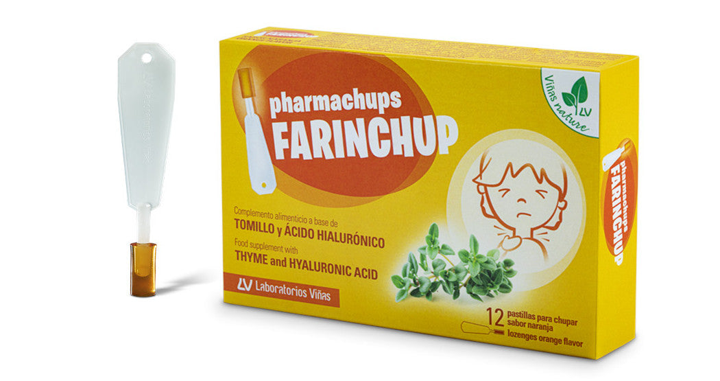 Pharmachups Farinchup Sabor Naranja , 12 pastillas
