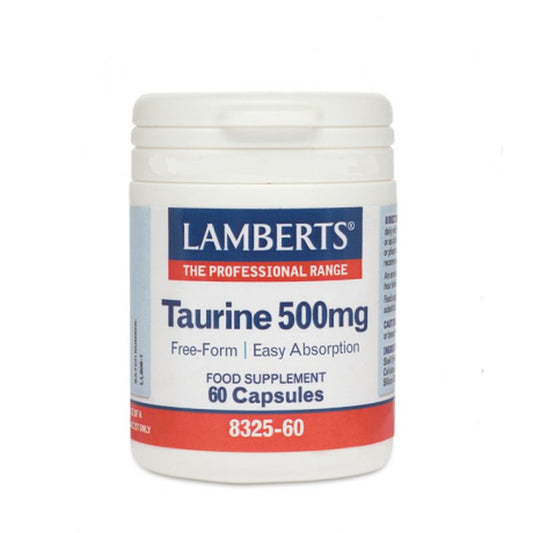 Lamberts Taurina 500Mg , 60 cápsulas