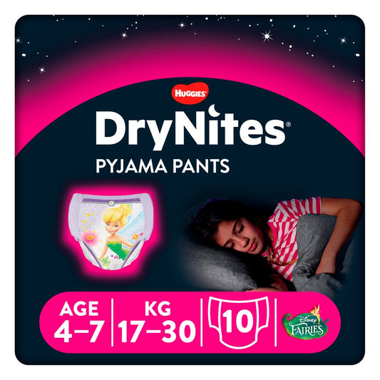Drynites Edad 4-7 Años (17-30Kg) Niña, 10 Unidades