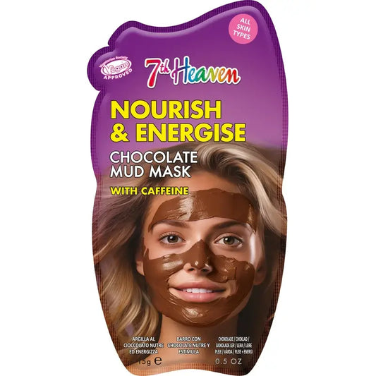 7 Heaven Mascarilla Barro Chocolate Con Cafeína Nutre Y Estimula , 15 gr