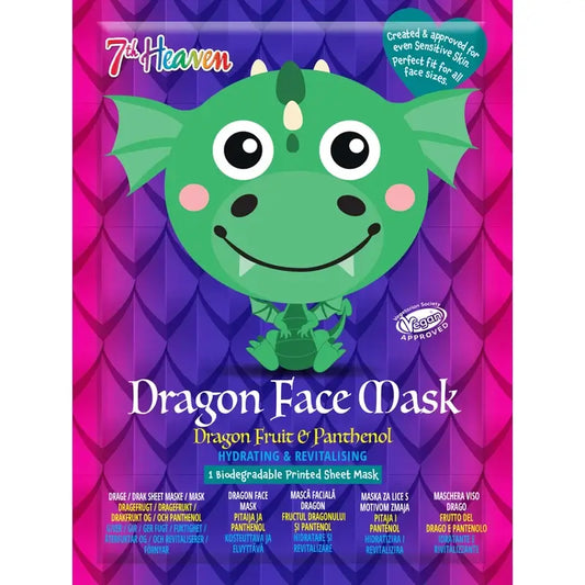 7 Heaven Mascarilla De Tela Animal Mask Dragon , 1 unidades