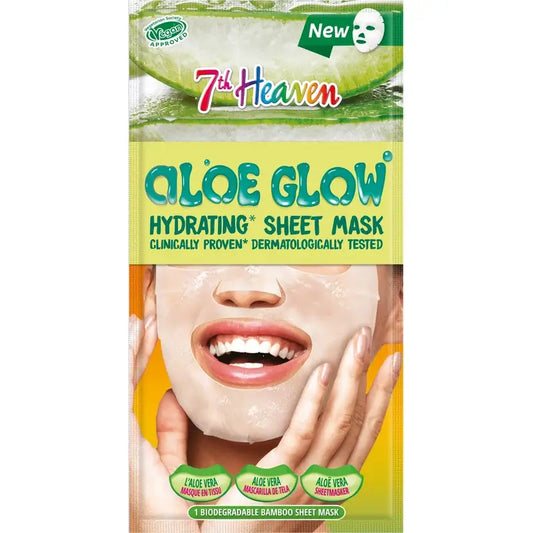 7 Heaven Mascarilla De Tela Hidratante Alow Glow , 16 gr