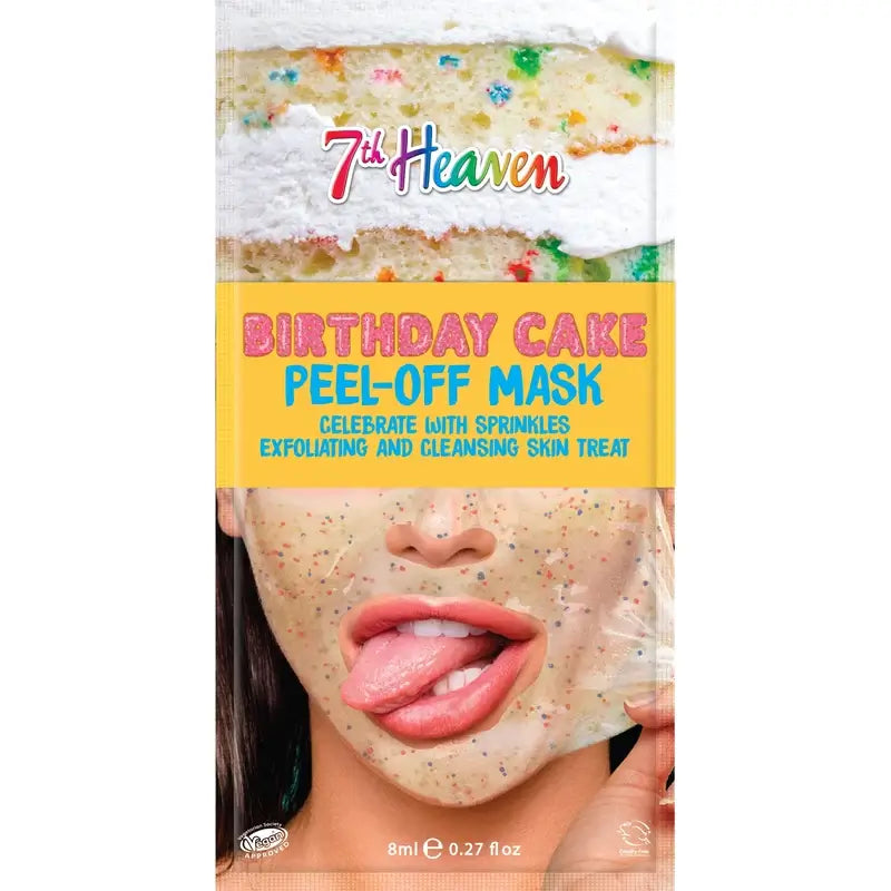 7 Heaven Mascarilla Peel-Off Birthday Cake , 8 ml