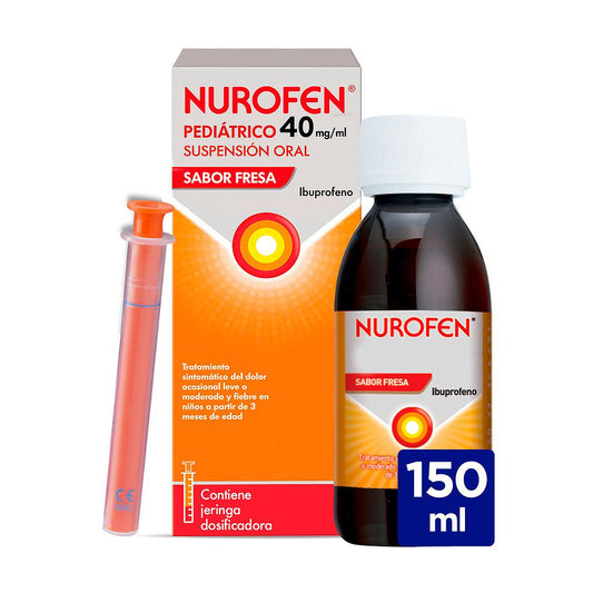 Nurofen Pediátrico 40 mg/ ml Suspensión 150 ml Fresa