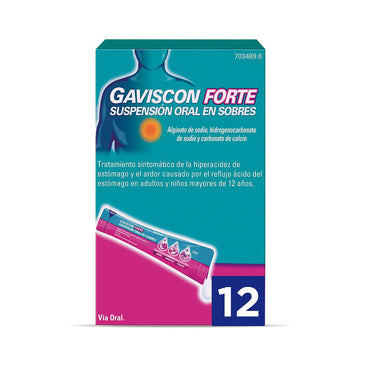 Gaviscon Forte Suspensión Oral en Sobres, 12 Sobres