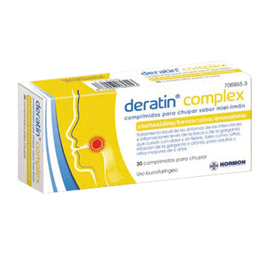 Deratin Complex Miel-Limón 30 Comprimidos Para Chupar