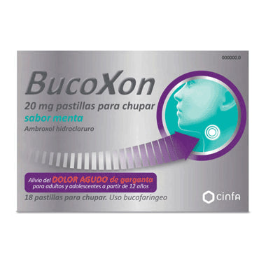 Bucoxon 20 mg 18 Pastillas Para Chupar Menta