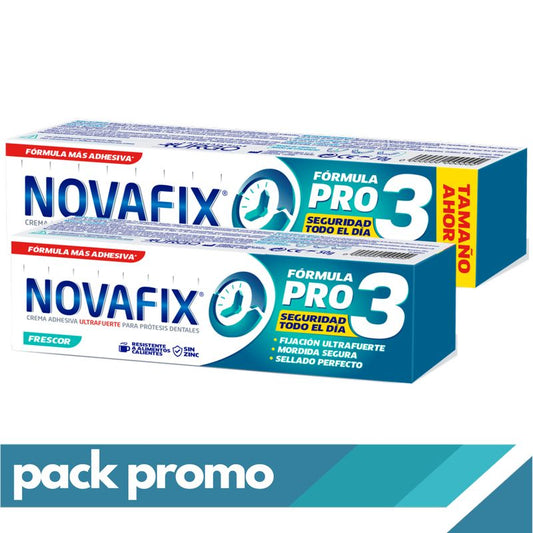 Novafix Pack Pro3 Frescor , 70 gr + 50 gr gratis