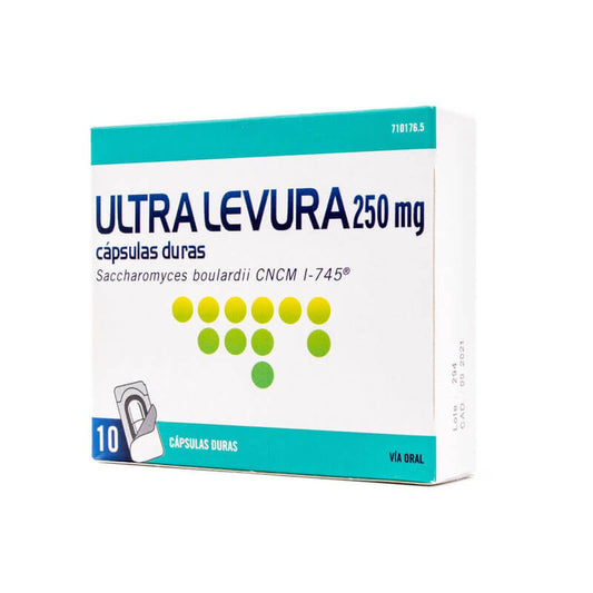 Ultra Levura 250 mg 10 Cápsulas Duras