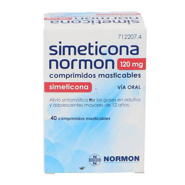 Simeticona Normon 120 mg 40 comprimidos Masticables