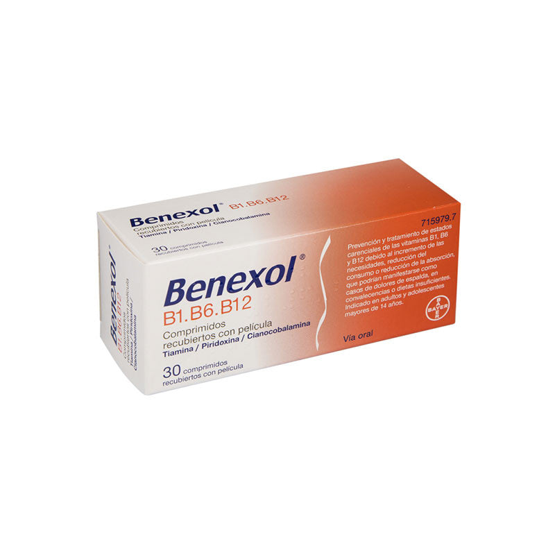 Benexol Vitaminas B1, B6 y B12 30 comprimidos