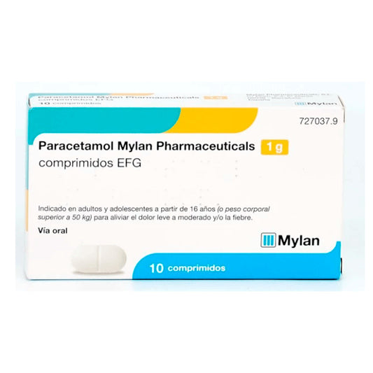 Paracetamol Mylan Pharmaceuticals 1 gr 10 comprimidos