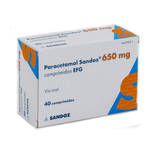 Paracetamol 650 Mg. 20 comprimidos Sandoz
