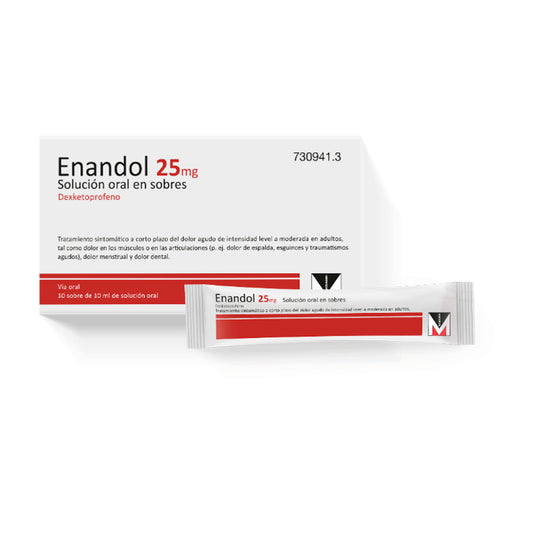 Enandol 25 mg 10 Sobres Solución Oral 10 ml