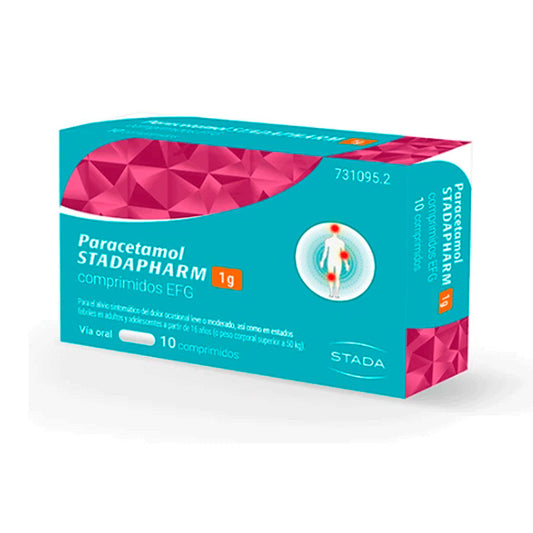 Paracetamol Stadapharm Efg 1 gr, 10 comprimidos