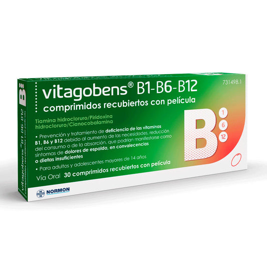 Vitagobens B1, B6, B12, 30 comprimidos Recubiertos