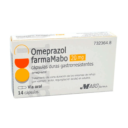 Omeprazol Farmamabo 20 mg, 14 cápsulas Gastrorresistentes