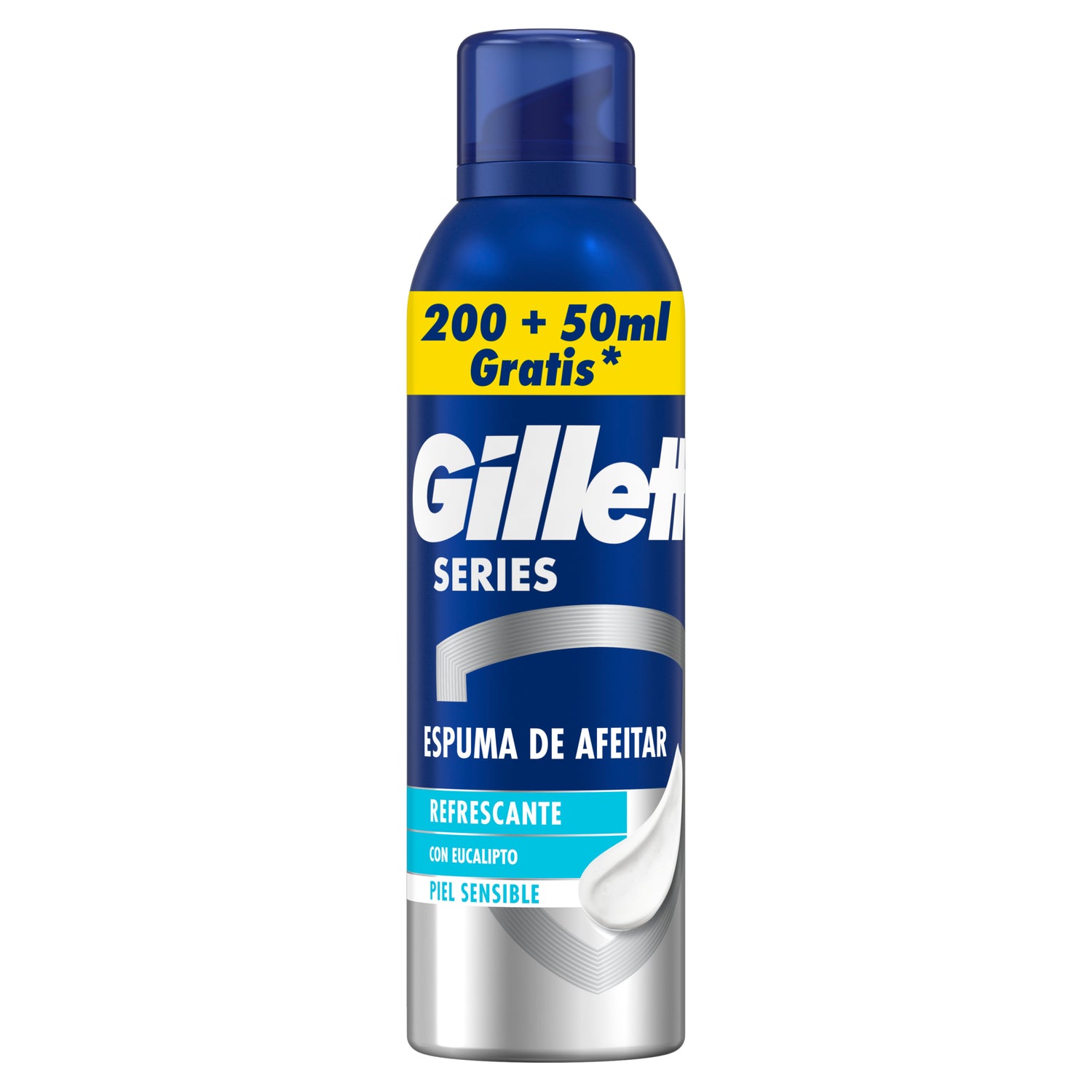 Gillette Series Espuma De Afeitar Refrescante Con Eucalipto , 250 ml