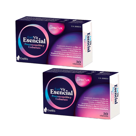 Exelvit Esencial Embarazo y Preconcepción, Duplo 2x30 Cápsulas