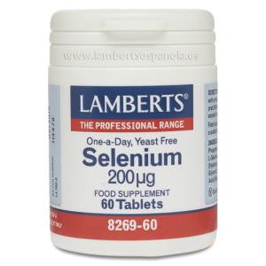 Lamberts Selenio 200 Mcg. (Como Seleno-L-Metionina) 60 Comp.