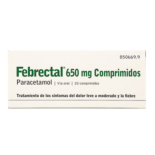 Febrectal 650 mg Paracetamol 20 comprimidos