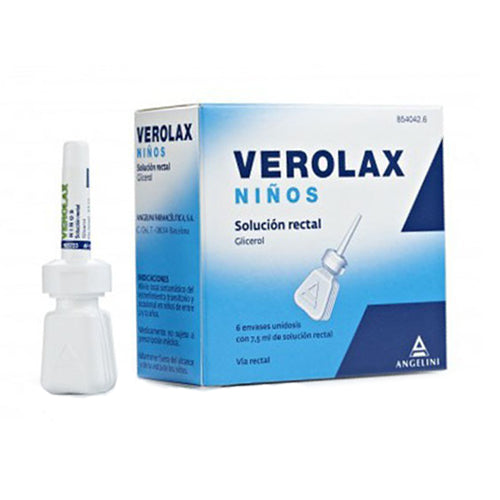 Verolax Niños 1.8 ml Solución Rectal 6 Enemas 2.5 ml