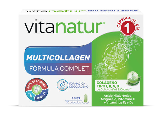 Vitanatur Multicollagen Complemento Alimenticio Fórmula Complet , 30 cápsulas