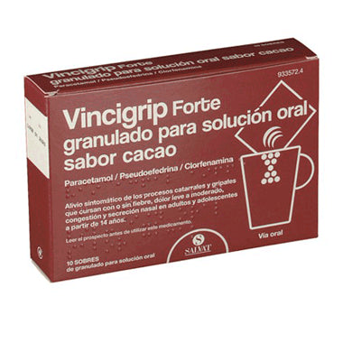 Vincigrip Forte Sabor Cacao 10 sobres Granulados