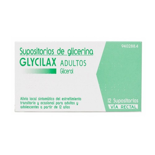 Supositorios Glicerina Glycilax Adultos 12 Supositorios