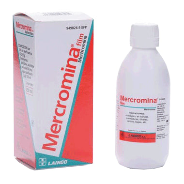 Mercromina Film 20 mg/ml Solución Tópica 250 ml