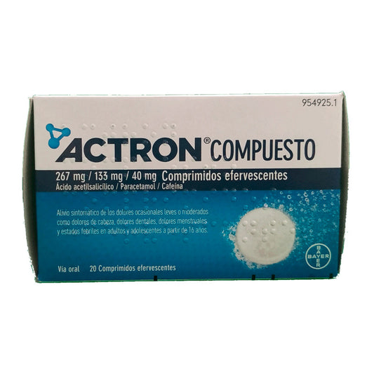 Actron Compuesto 267 mg/133 mg/40 mg, 10 comprimidos Efervescentes