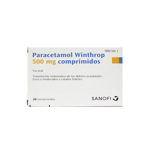 Sanofi Paracetamol Winthrop 500 mg 20 comprimidos