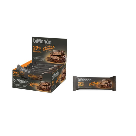 Bimanán Proteína Barritas Doble Chocolate, 20 unidades