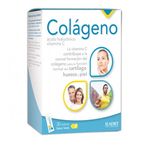 Eladiet Colageno + Ac Hialuronico + Vit C, 30 Sobres