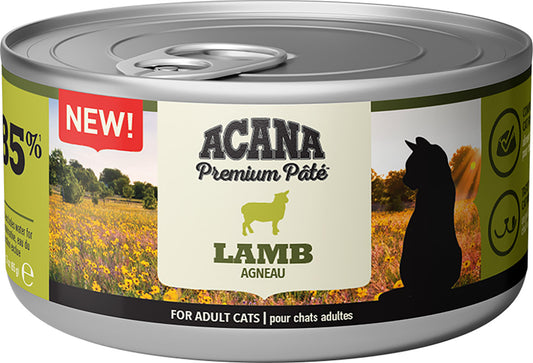 Acana Feline Premium Pate Cordero 24X85Grs comida húmeda para gatos