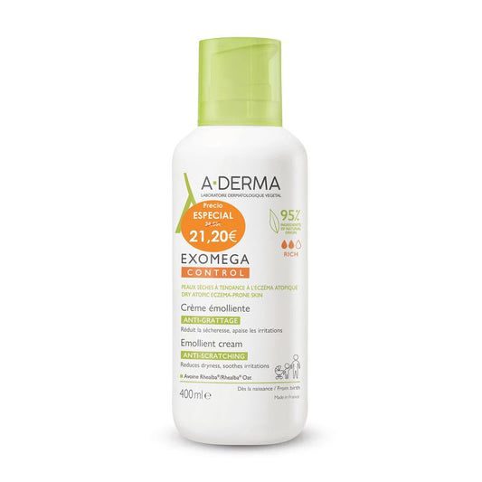 A-Derma Exomega Control Crema Emoliente  , 400 ml