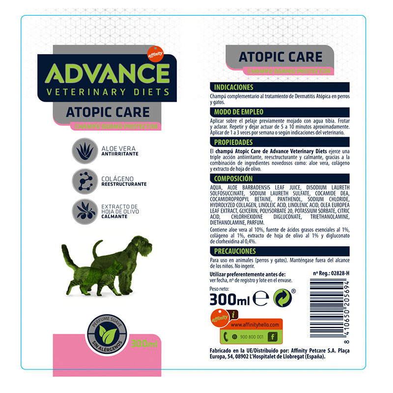 Advance Vet Canine Champu Atopic Care, 300Ml