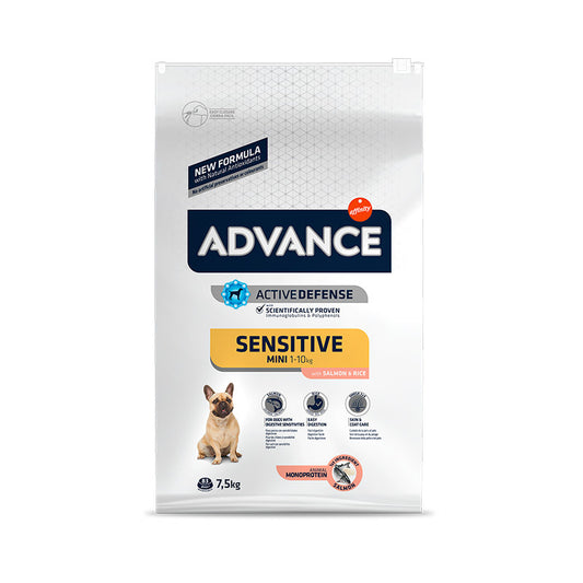 Advance Canine Adul Mini Sensitive Salmon 7,5 Kg, pienso para perros