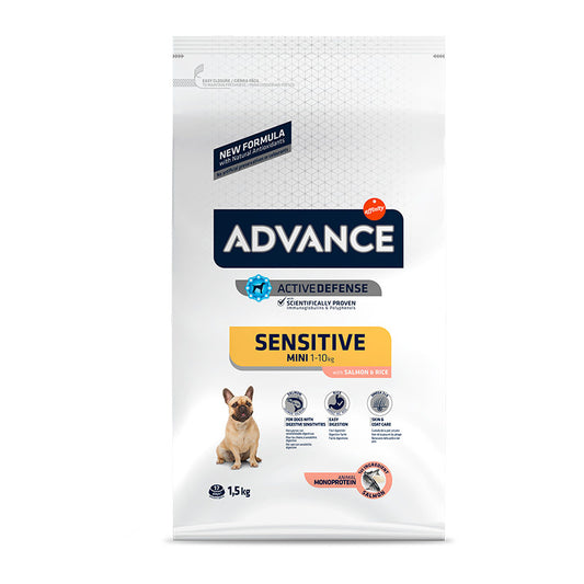 Advance Canine Adult Sensitive Mini Salmon 1,5Kg, pienso para perros
