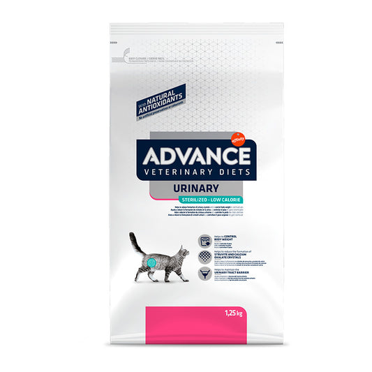 Advance Vet Feline Esterilizado Urinary Low 1,25Kg, pienso para gatos