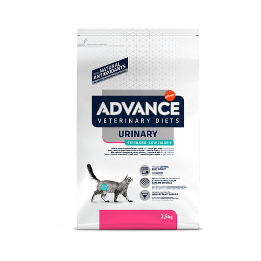 Advance Vet Feline Esterilizado Urinary Low 2,5Kg, pienso para gatos