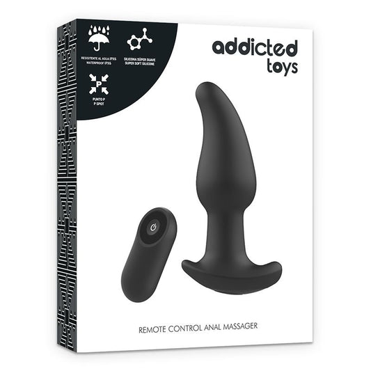 Addicted Toys Control Remoto Plug Anal P-Spot Negro