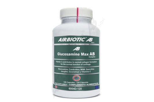 Airbiotic Glucosamine Max Ab Complex, 120 Cápsulas      