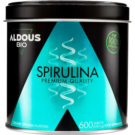 Aldous Bio Espirulina Ecológica Premium, 600 unidades