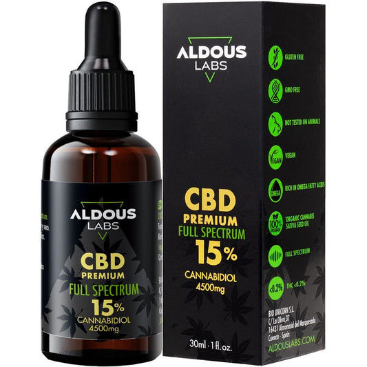 Aldous Labs Auténtico CBD Oil 15% 30 ml Full Spectrum