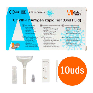 Test Rápido Antígenos Covid-19 Saliva - 10 unidades - All Test