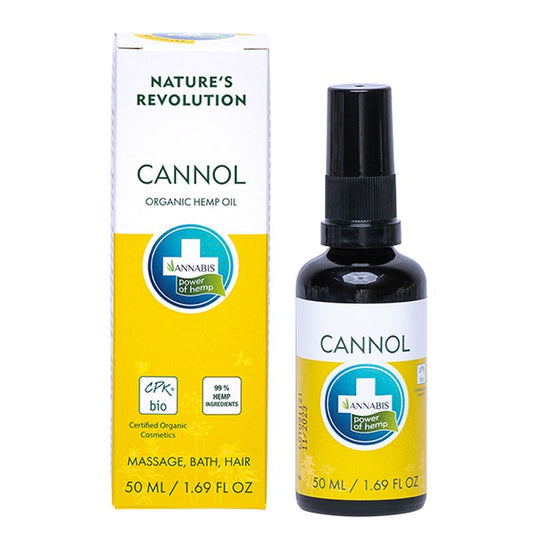 Cannol · Aceite De Cáñamo Natural Hidratante Multiusos Masaje, Baño Y Cabello , 50 ml