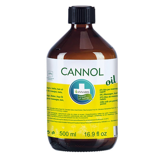 Cannol 500 Ml · Aceite De Cáñamo Hidratante Multiusos Masaje, Baño Y Cabello , 500 ml