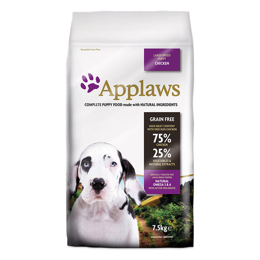 Applaws Dog Dry Puppy Razas Grandes Pollo 7,5Kg