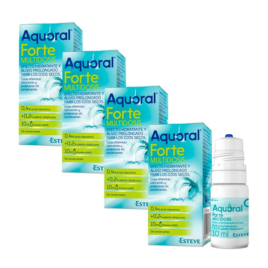 Aquoral Pack Forte Multidosis, 4 x 10 Ml